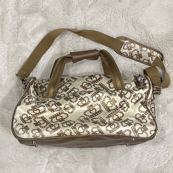 Kathy Van Zeeland Gold Crown Luggage Bag - Picture 2 of 6